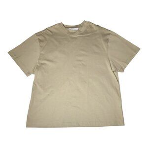 Samsoe Samsoe Oversized Organic Cotton T-Shirt Lionelle Sage Green Size M